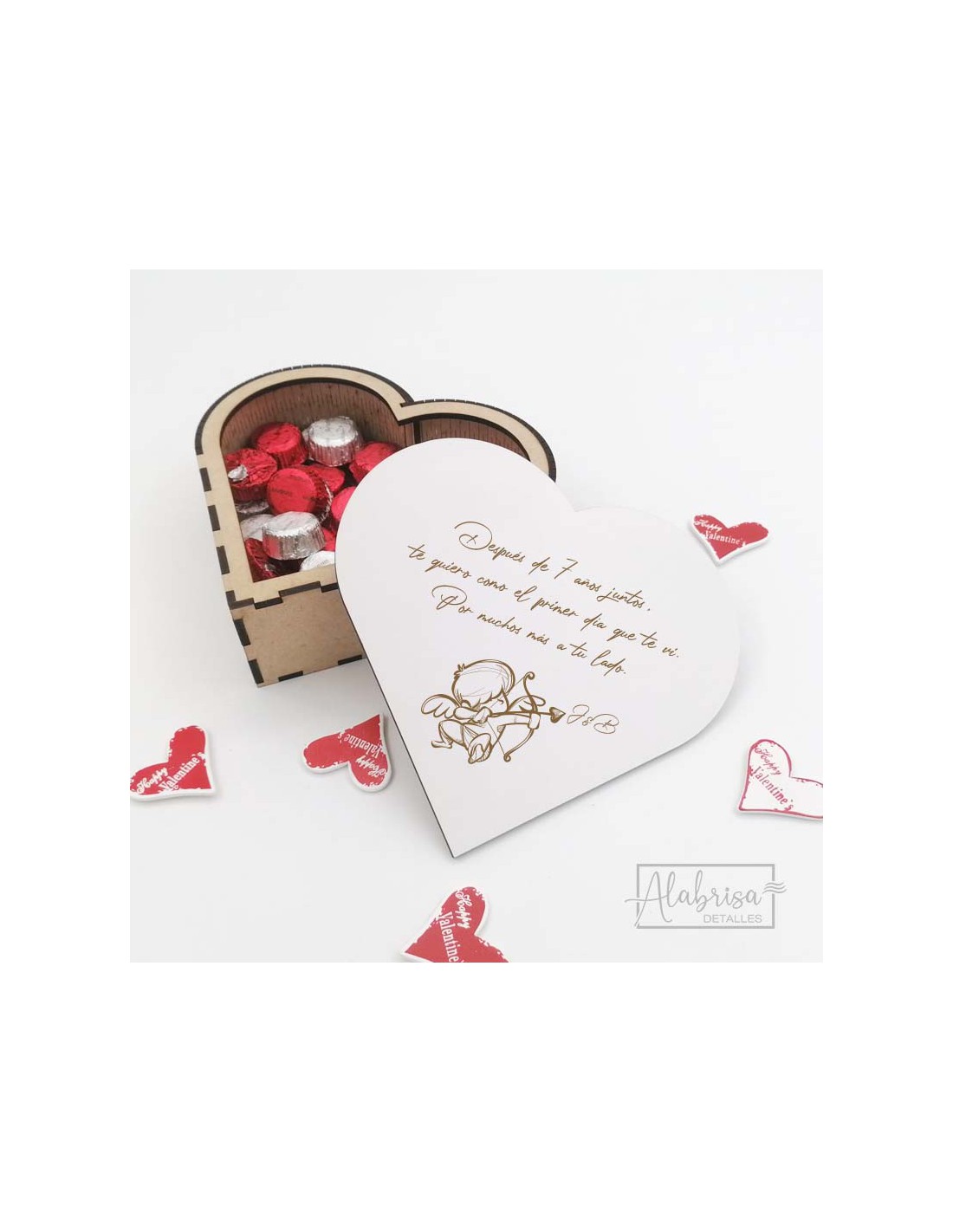 Caja personalizada para regalar en San Valentín o cualquier otro día  especial