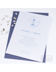 Invitación Boda Faro